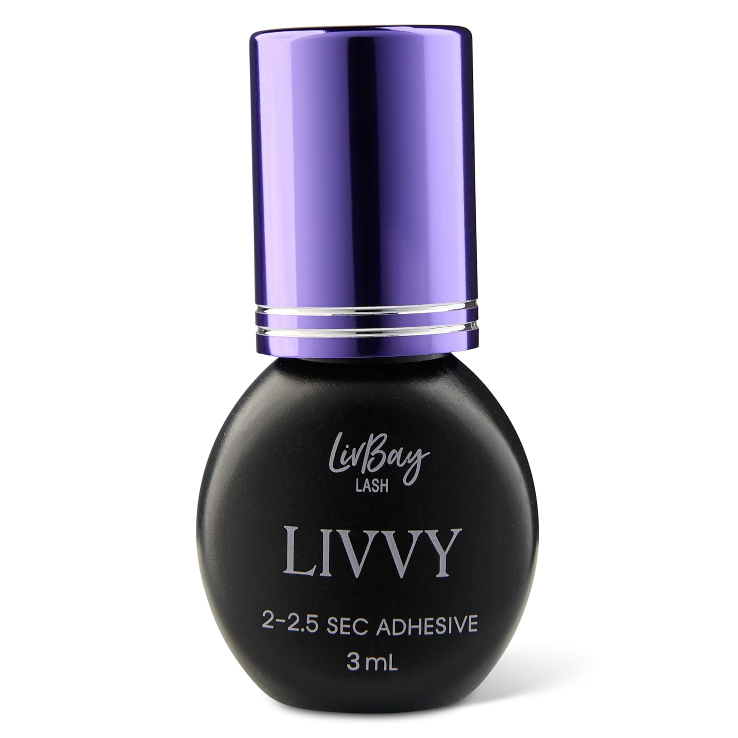 LivBay Supplies Livvy Lash Adhesive, Black, 5 mL, Professional Use - Beginner Lash Adhesive