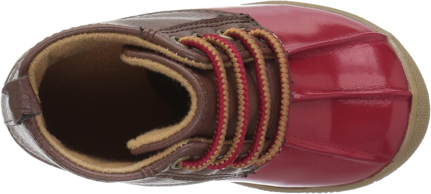 Baby Deer Baby-Girl's 02-6768 Ankle Boot, Red, 10 Child US Toddler