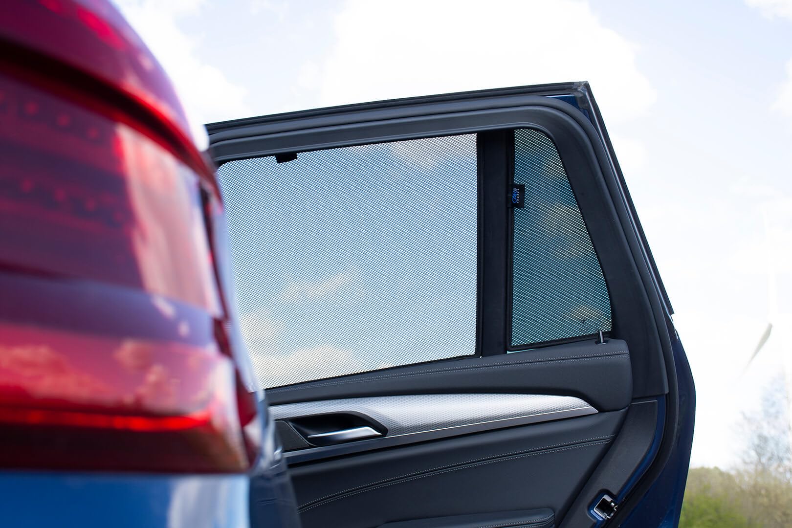CAR SHADES Set de Compatible avec BMW X3 (G01) 2017- & iX3 (G08) 2020- (8-pièces), Noir