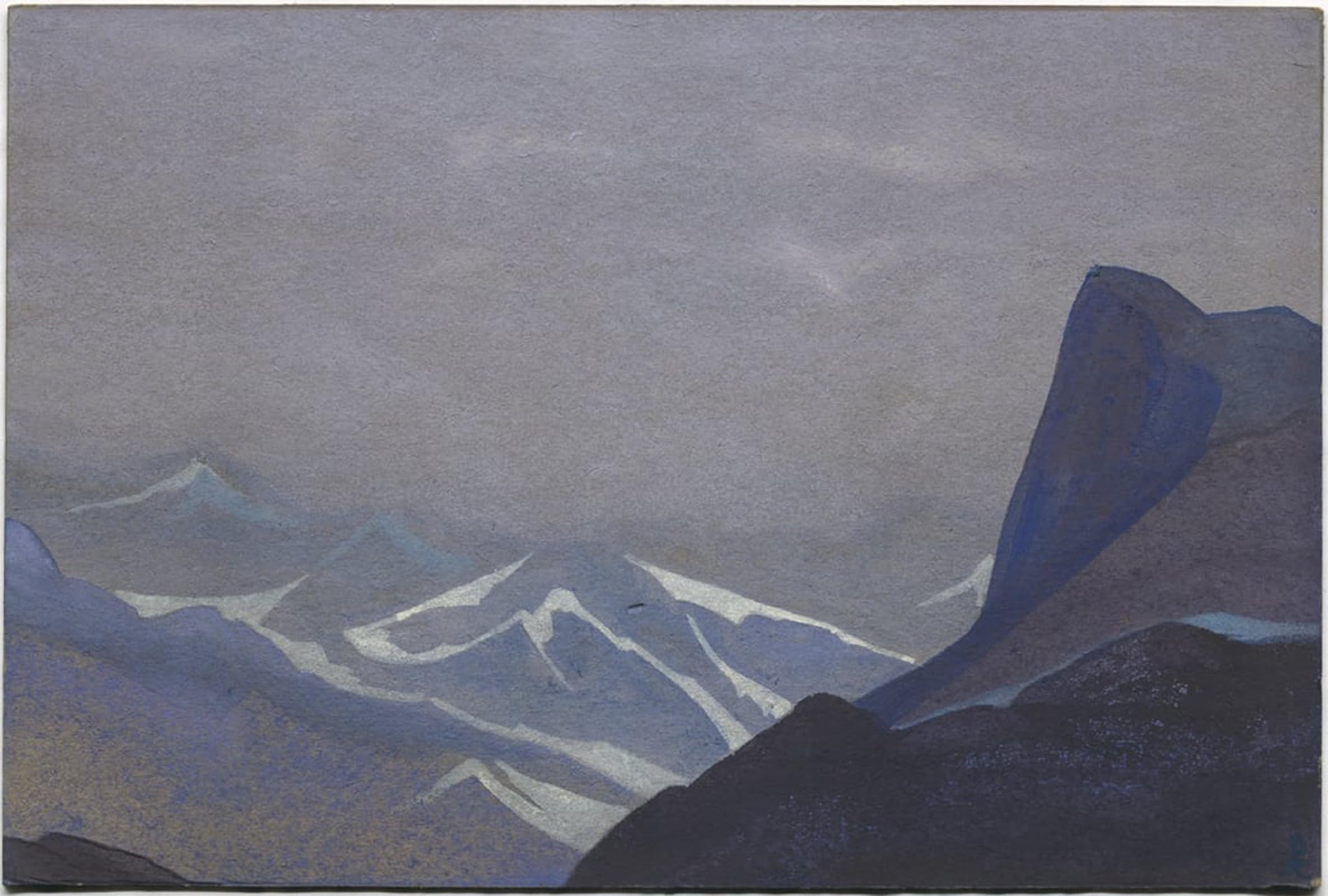 POSTERIIk Famous Modern Artwork Art Mural Suget Pass by Nicholas Roerich Oil Paintings Pictures for Home Decor 60x90cm