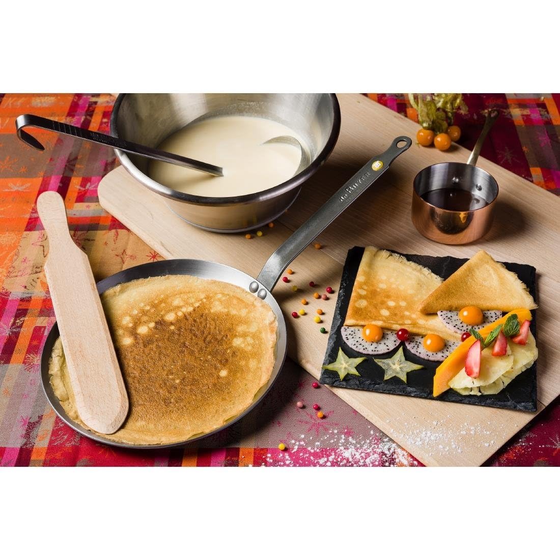 de Buyer - Crêpe-Pfanne MINERAL B aus Eisenstahl - 26 cm - 5615.26, Silber