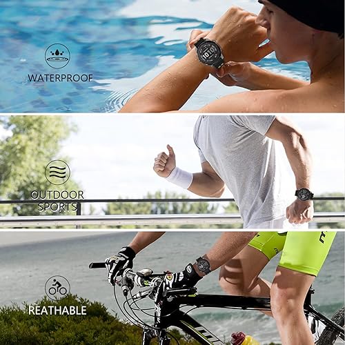 Miniatura 7 de OVERSTEP Compatible con la correa Garmin Fenix 7, correa de silicona deportiva de fácil ajuste de 0.866in para reloj inteligente Fenix 5Fenix 5