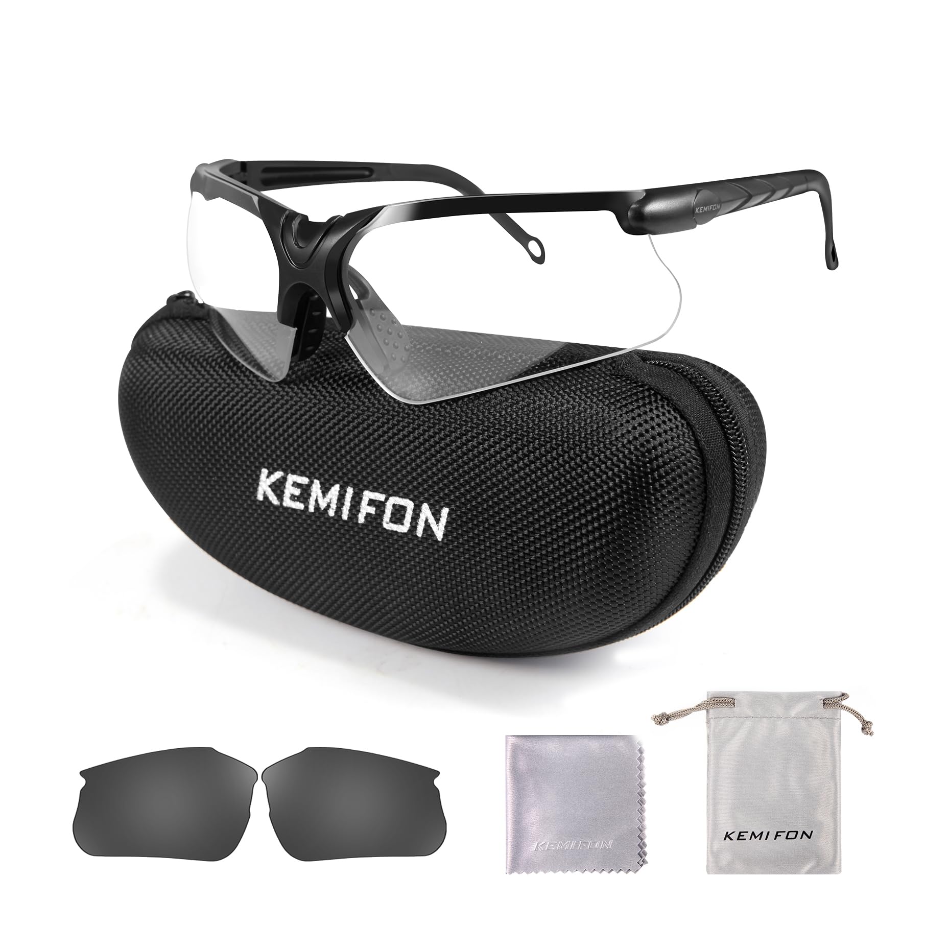 KEMIFON Shooting Safety Glasses Anti Fog Gun Range Hunting Glasses Eye Protection Eyewear Interchangeable for Men Women