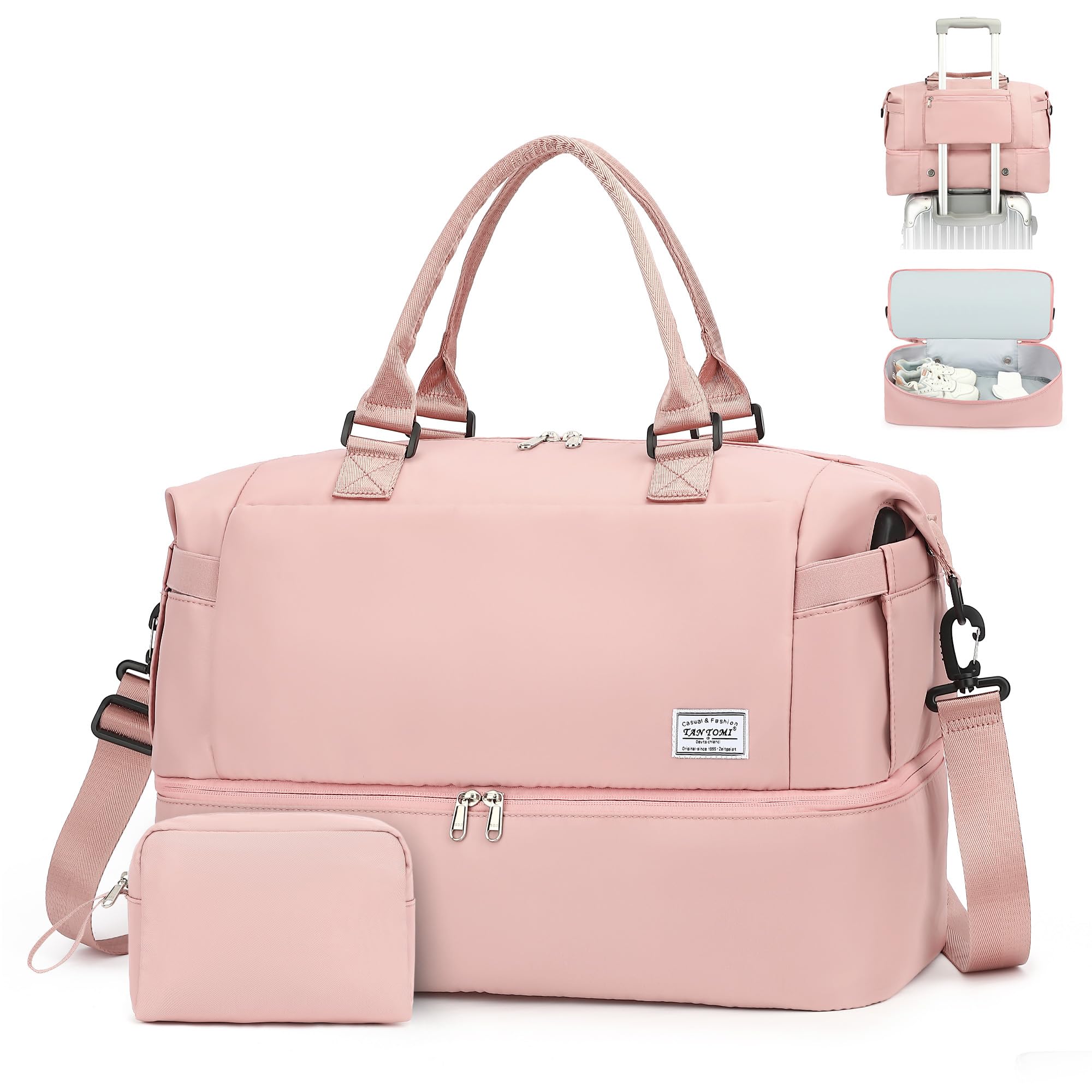 TANTOMI Für Easyjet Airlines Untersitz-Kabinentasche, 47 x 22 x 36 cm, Handgepäcktasche, Flughafentasche, wasserdicht, Mutterschaftskrankenhaus-Reisetasche für kurze Reisen, mit verstellbarem