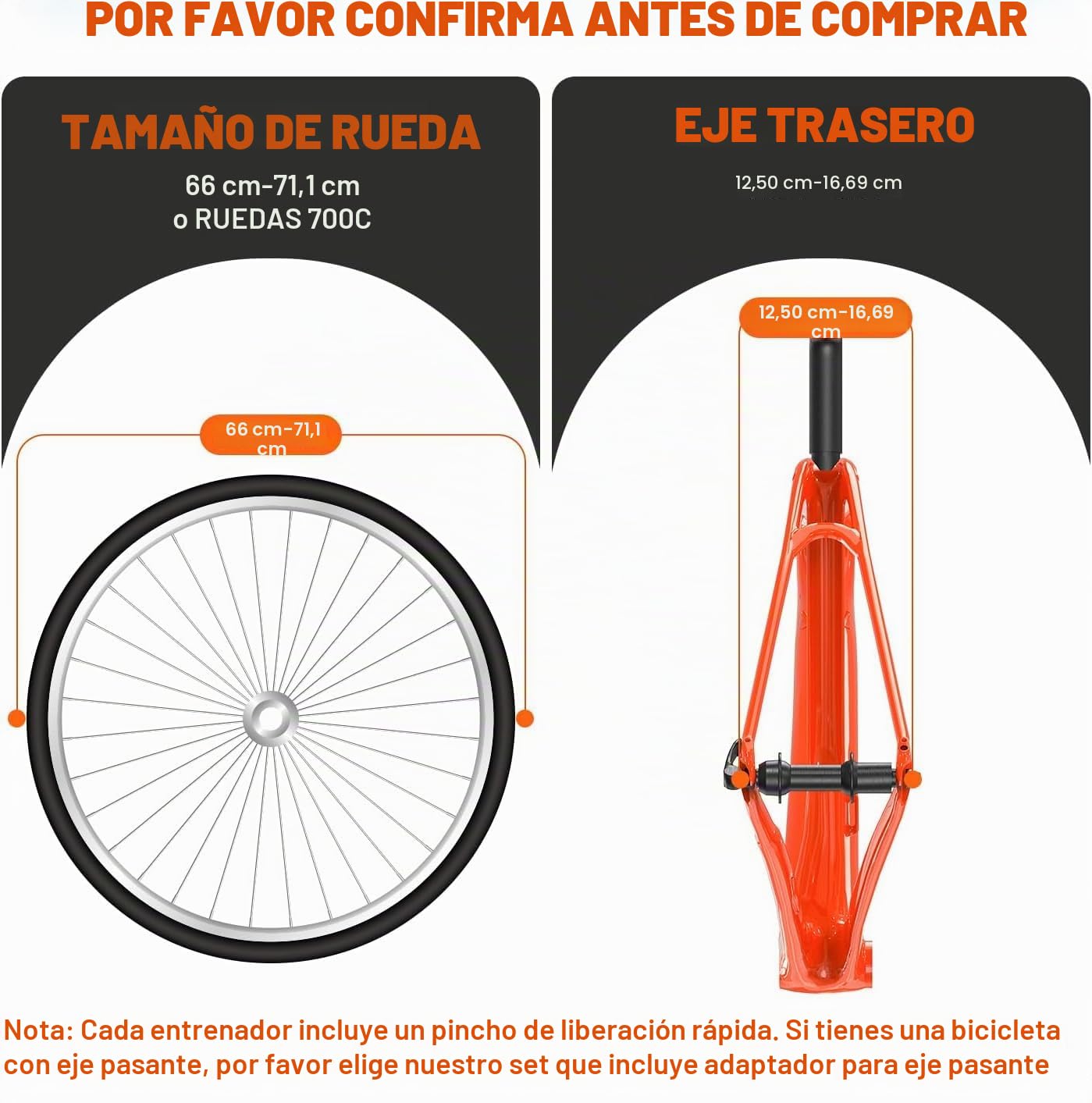 Sportneer Turbo Trainer - Entrenador de Bicicleta con 6 ajustes de Resistencia para Interior, Soporte magnético de Acero para Ejercicio de Bicicleta con Rueda de reducción de Ruido para Entrenador de