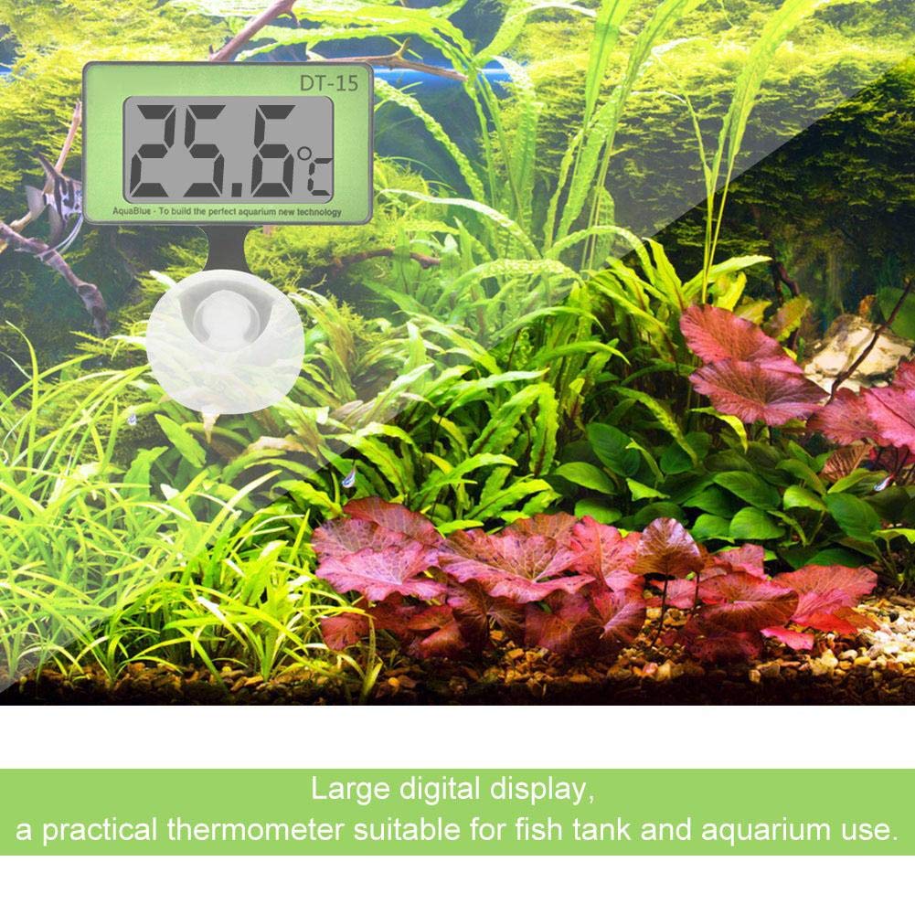GuDoQi Aquariumthermometer, 4 stuks, digitale lcd-thermometer met zuignap en sonde voor het meten van vijver, aquarium, reptiel, schildpadden, leefruimte GuDoQi Aquariumthermometer, 4 stuks, digitale lcd-thermometer met zuignap en sonde voor het meten van vijver, aquarium, reptiel, schildpadden, leefruimte
