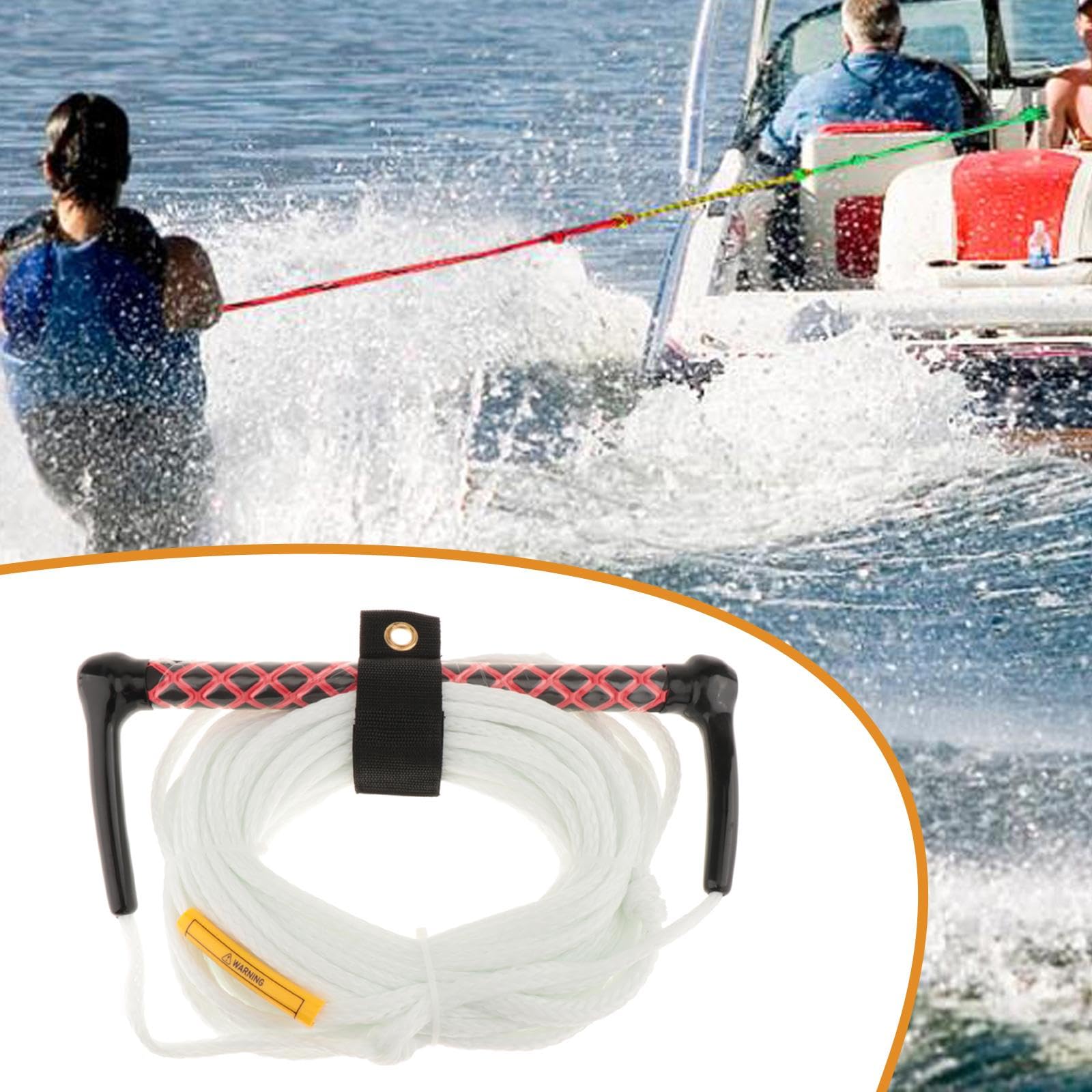 Baoblaze Corda per Wakeboard E Nautico con Maniglia, Imbracatura di Traino, Linea Portatile per Wakesurf, Linea di Traino per Kneeboard, Nautico, Acces