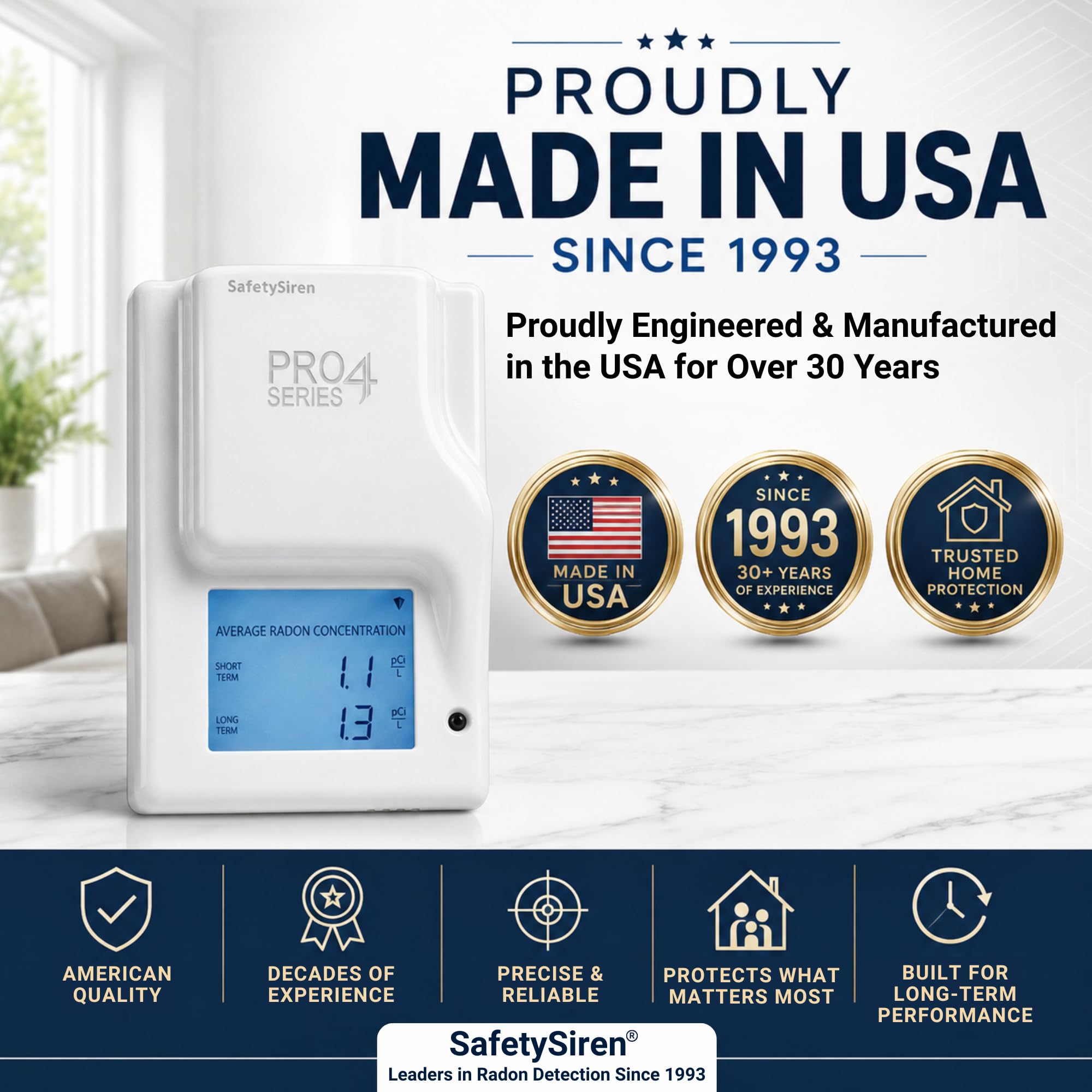 Radon Detector - Protect Your Home with SafetySiren -4