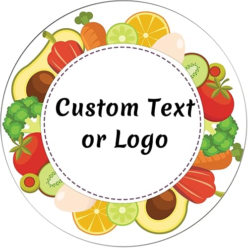 JOVELLO Calcomanías personalizadas 60 1000 etiquetas circulares personalizadas para negocios, logotipo, oficina, fiestas, etc. (etiquetas-6)