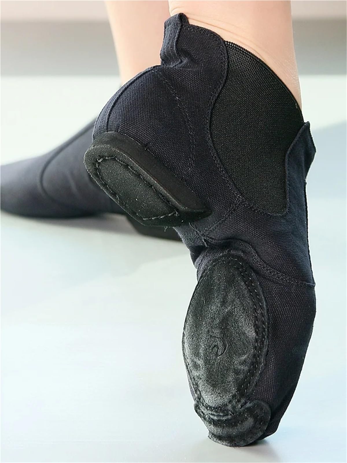Stivali da Ballo Jazz Slip on in Tessuto Elasticizzato for Donna Uomo Ragazzo Stivaletti for Esercizi Hip-Hop Scarpe Allenamento morbide for Interni Unisex per Spettacoli Teatrali(37)