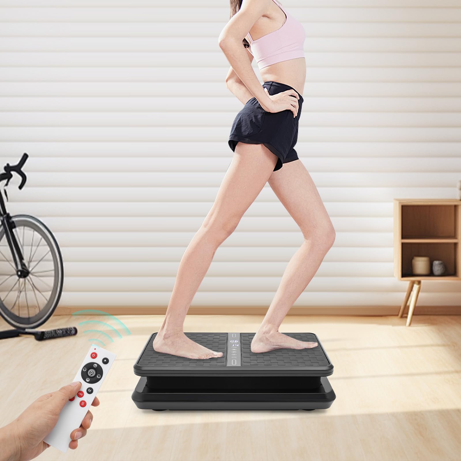 Schwingplatte FüR Frauen & MäNner GanzköRper Gewichtsverlust Vibrationsplatte ÜBungsmaschine Gewichtsverlus Maschine Body Shaper Trainer Fitnessstudio Gewichtsverlust Vibrationsplattform