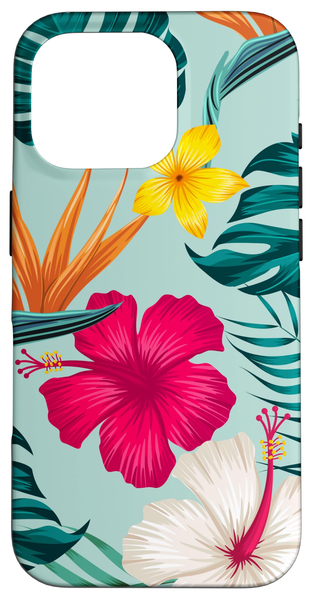 Amazon.com: iPhone 16 Pro Hawaiian Hibiscus Pink Phone Case