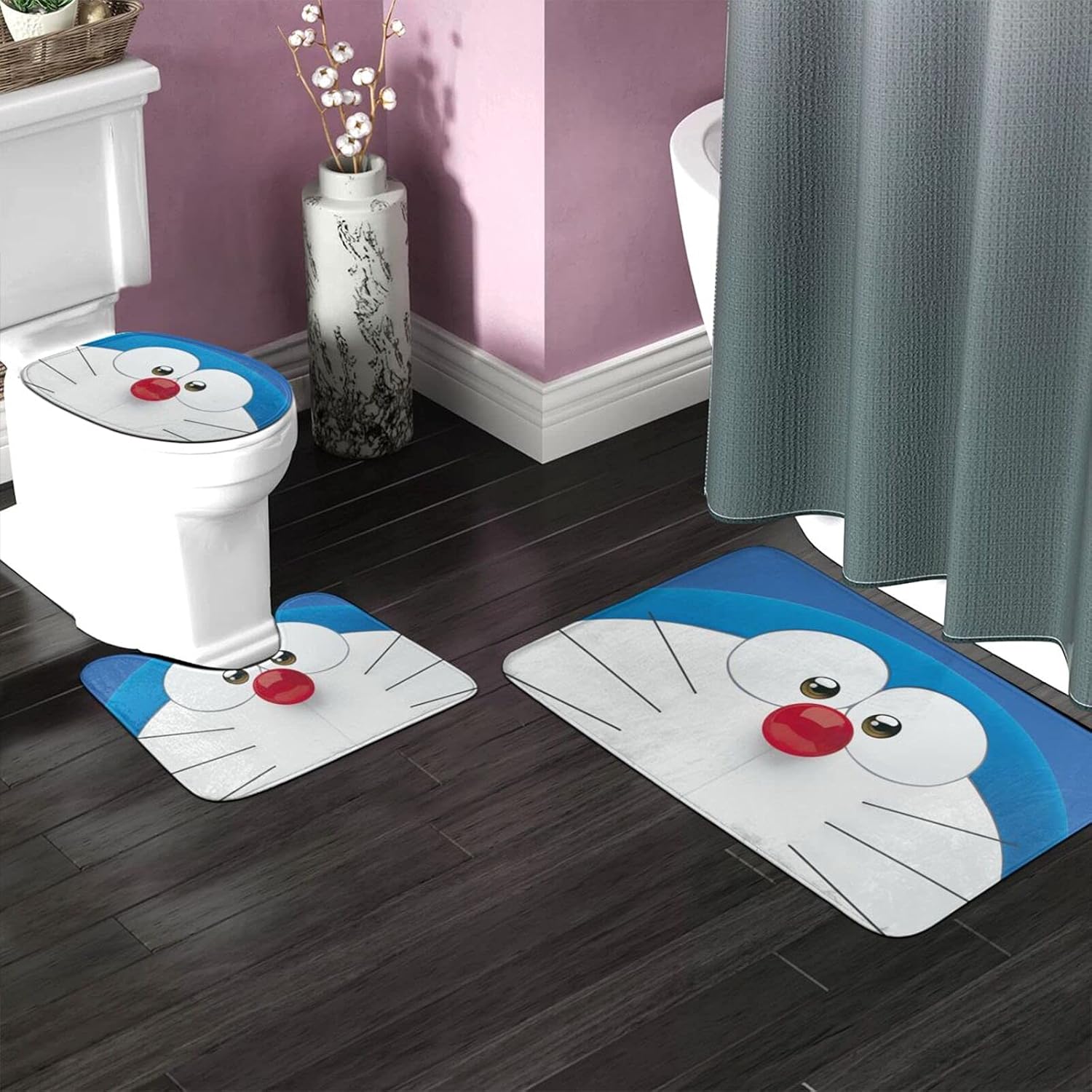 トイレマット ドラえもん トイレマットセット 3点セット ふたカバー飾り トイレマット ドラえもん トイレマットセット 3点セット ふたカバー飾り