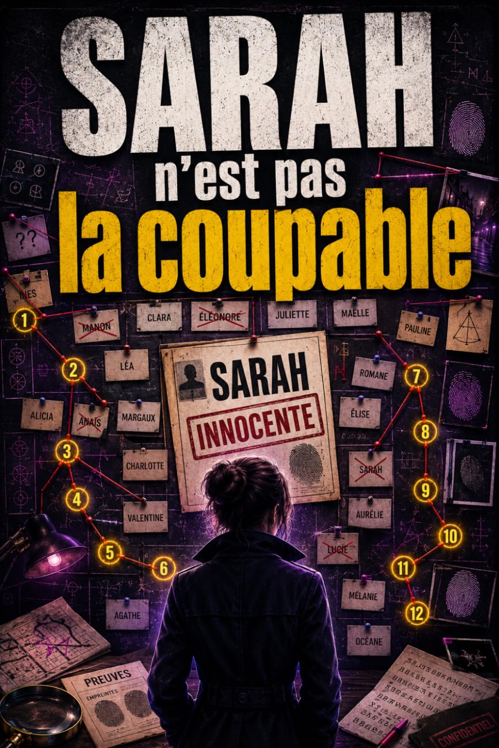 SARAH N’EST PAS LA COUPABLE: 40 000 suspects, 16 indices et 1 seul coupable à démasquer | Livre-jeu d’enquête logique à résoudre au stylo