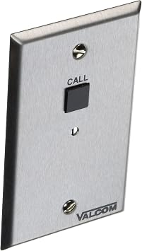 Valcom V-2971 Call In Switch with Volume Control, Stainless Steel
