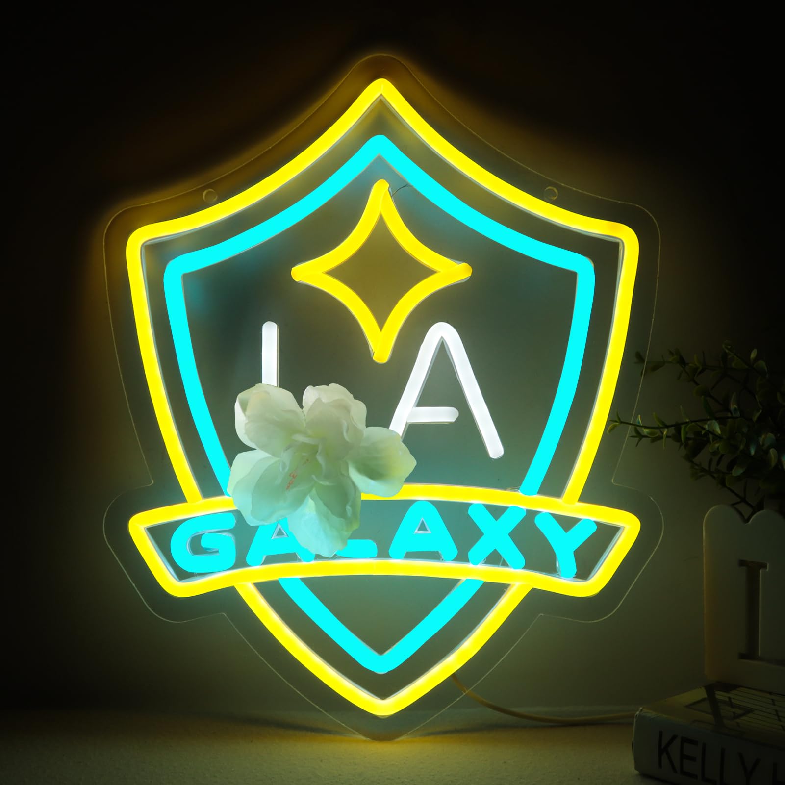 LA Galaxy Neon Crest