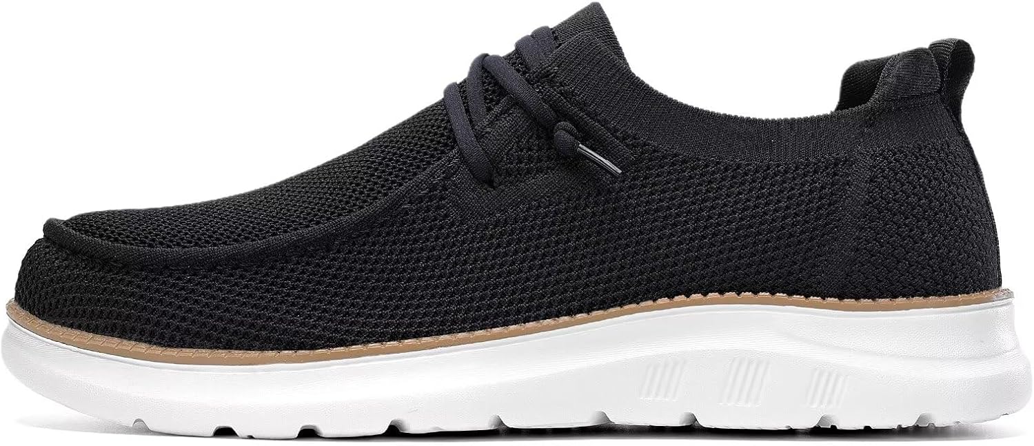 Mens Boat Loafers Slip-on Casual Mesh Walking Shoes Business Oxfords Sneakers Work Lightweight Comfortable Soft Sole - Image 3