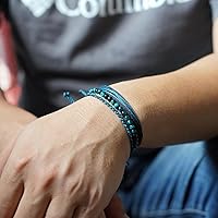 Vista 100 de Handmade Natural Stone Beaded Healing Bracelet Gift for Men Adjustable Rope String Bracelet