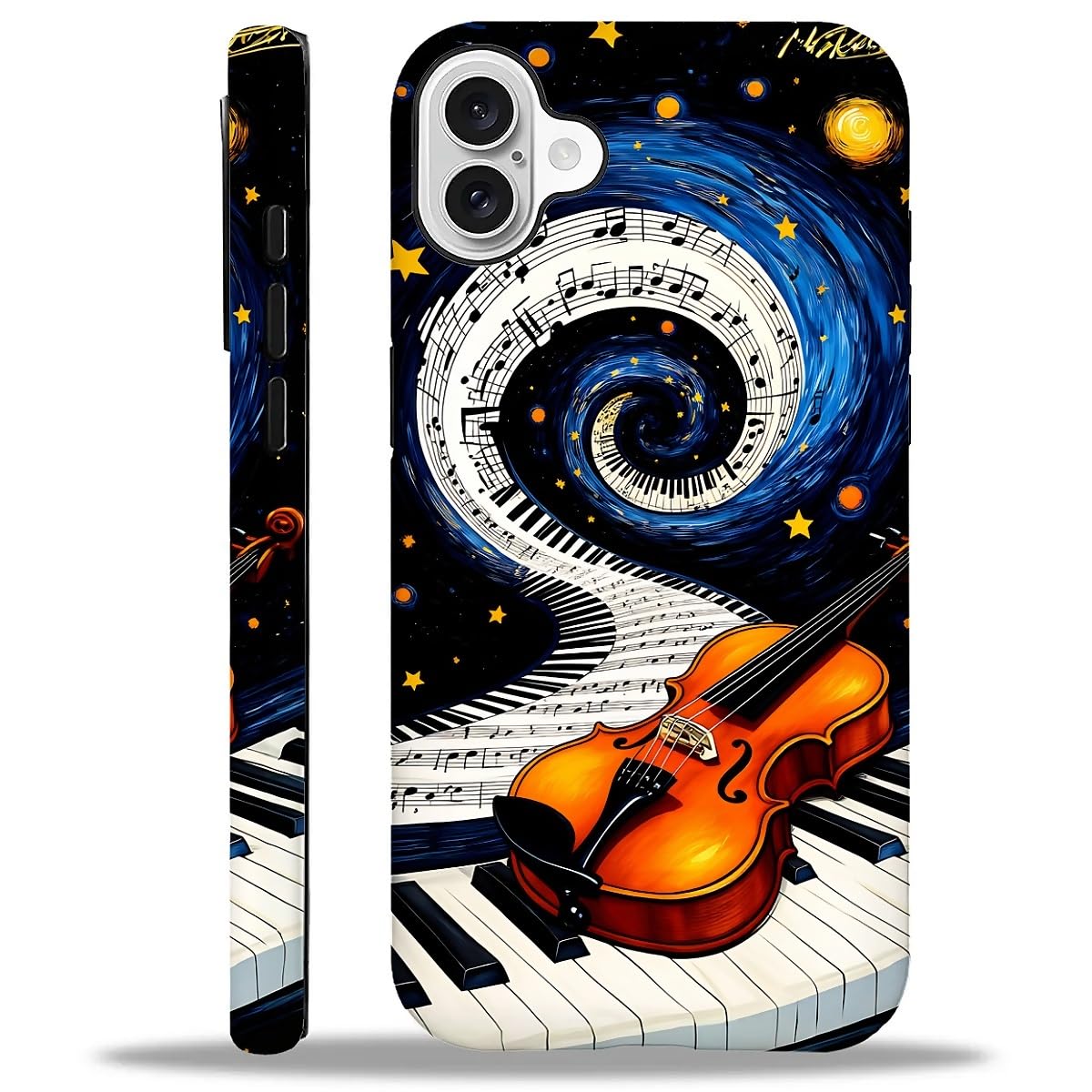 Coque iPhone 16 silicone piano violon antichoc et anti-rayures - 8