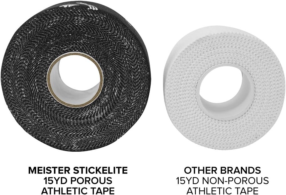 Meister StickElite Professional Porous Athletic Tape - 15yd x 1.5" - Black - 1 Roll : Health & Household