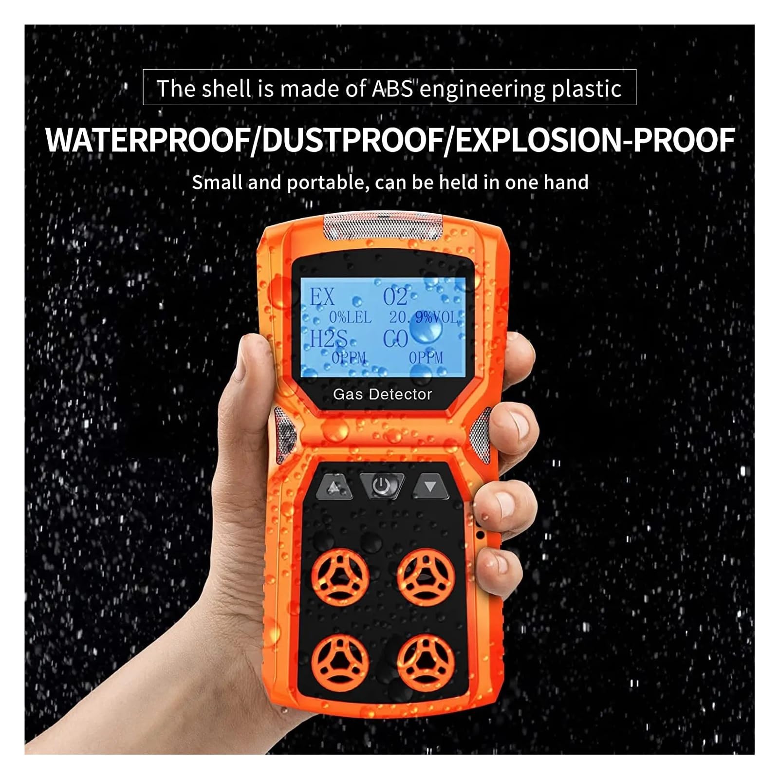 Analizador multigas de Alta precisión for H₂/CO/PH₃/CO₂/H₂S/NH₃/O₂ con Alarma Sonora y Visual Alta sensibilidad para Laboratorio(CO2-0-5VOL-0.01)