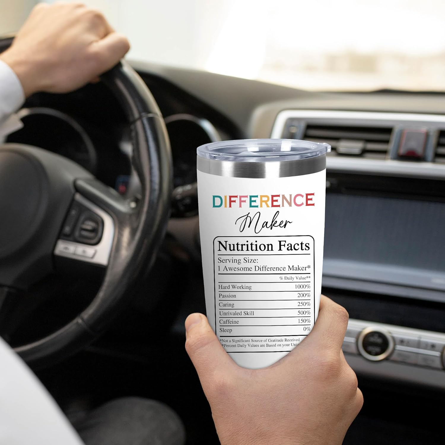 AVERXO Appreciation Gifts for Coworkers - 20 oz Stainless Steel Insulated Tumbler - Birthday Appreciation Inspirational Thank You Gifts for Women Teachers Coworkers Boss Nurses, Difference Maker Gift - Image 5