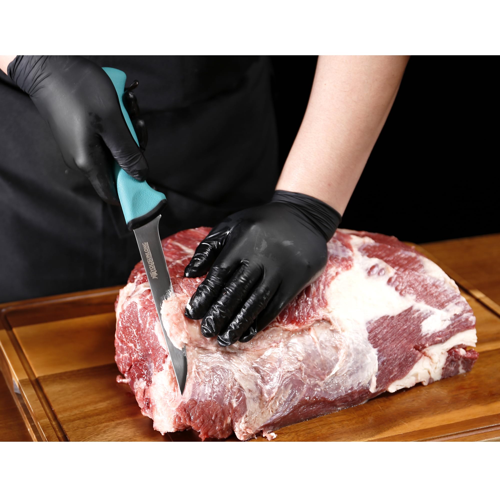 YOUSUNLONG Curved Boning Knife for Meat Cutting - 6 Inch - Premium High-carbon Molybdenum Steel Flexible Curved Blade - Butcher's Kitchen Boning Knife - Ergonomic & Non-slip Handle — Amazon image 6