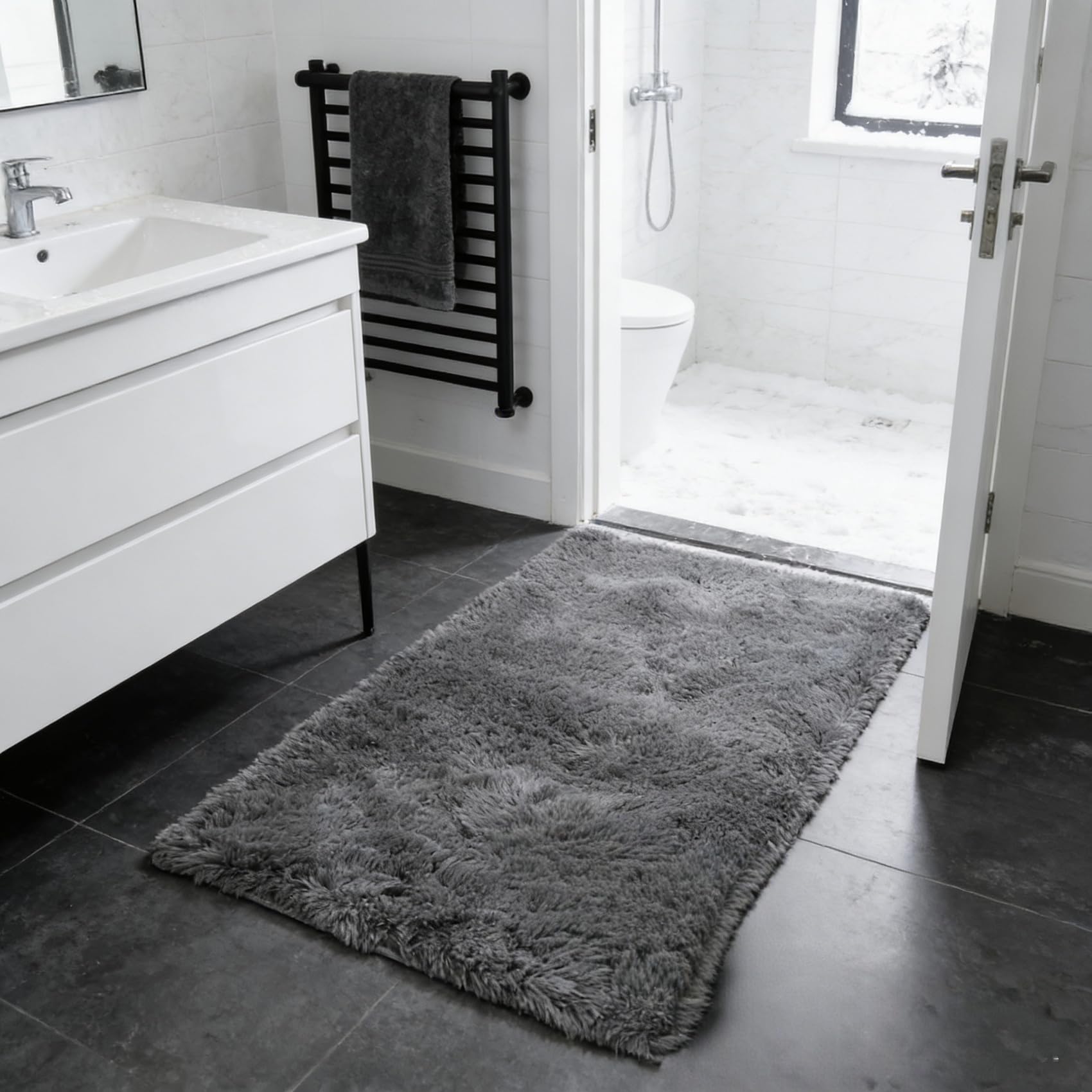 Tapis de chambre élégant shaggy de haute qualité pour salon chic