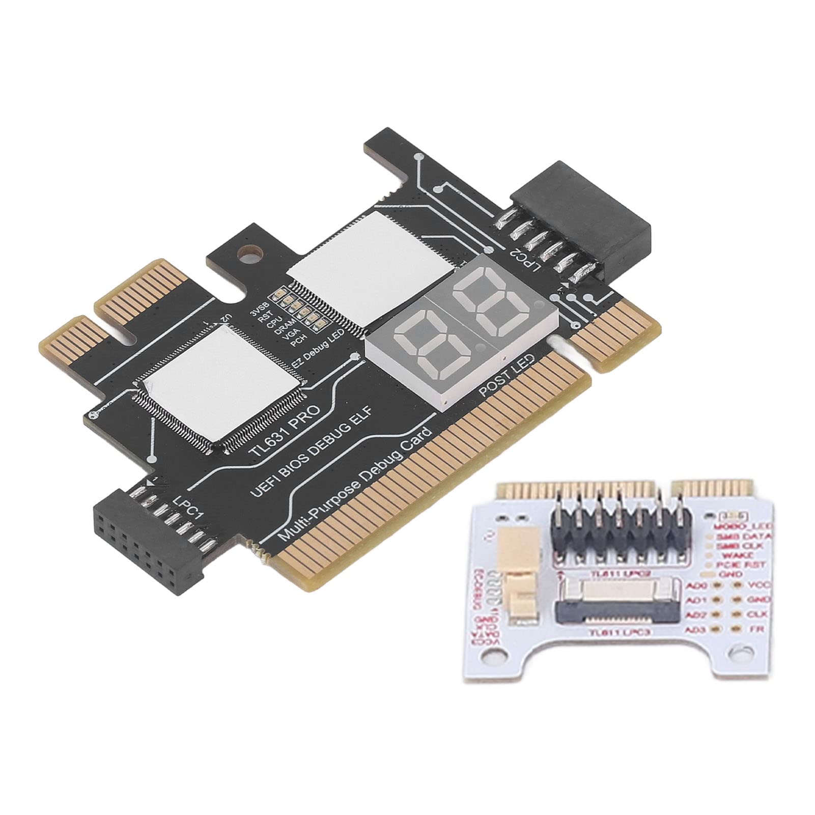 Scheda Adattatore Analizzatore Scheda Madre Post-Test per Diagnostica Portatile con Riconoscimento Elevato e Display Multi-indicatore per Appassionati di PC