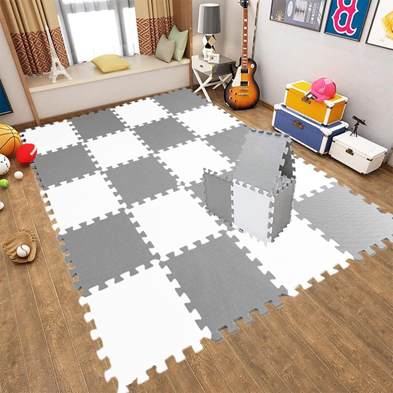 EVA Interlocking Floor Tiles Soft Foam Kids Play Mat Gym Yoga Exercise