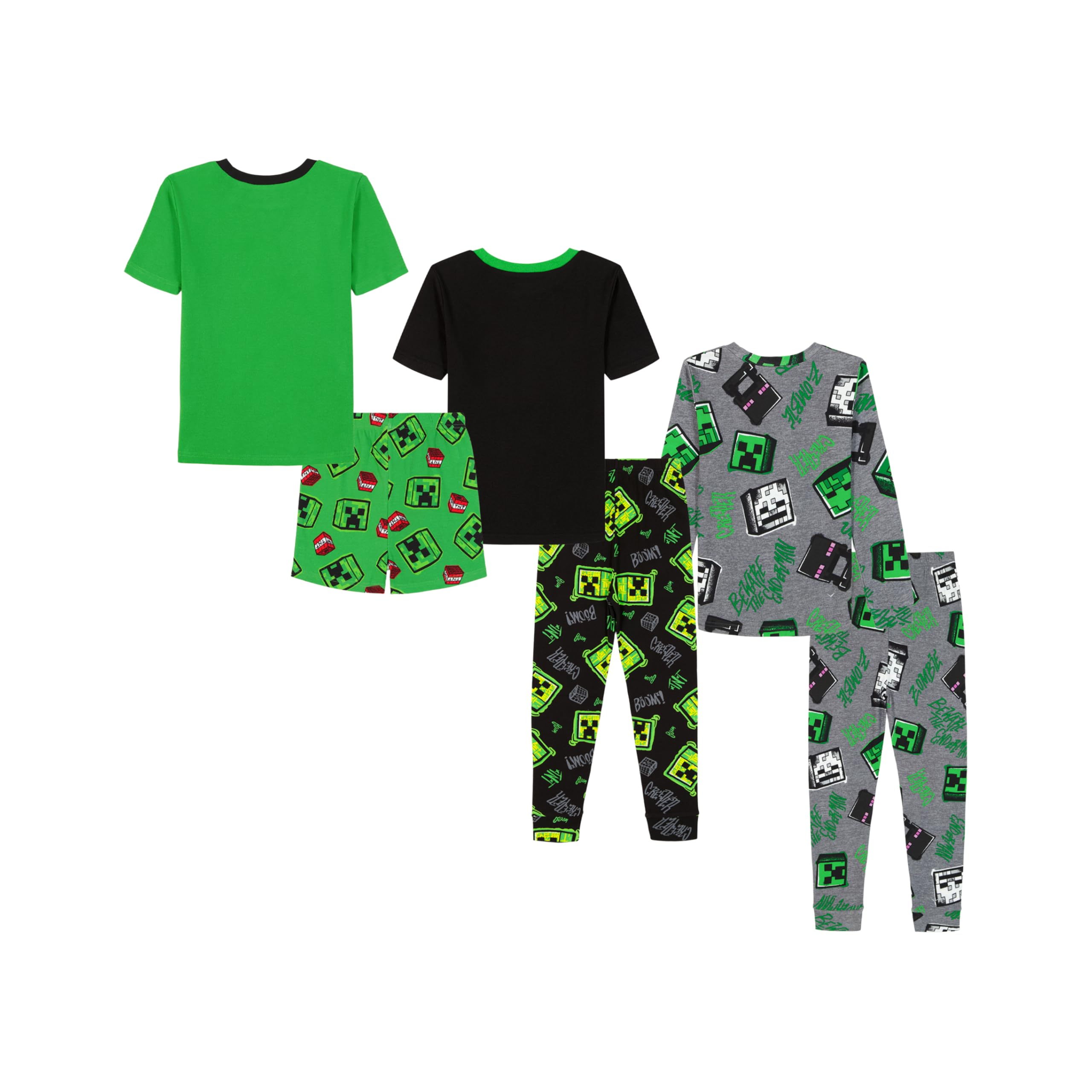 Minecraft 6-teiliges Pyjama-Set für Jungen aus Baumwolle (10 Stück)