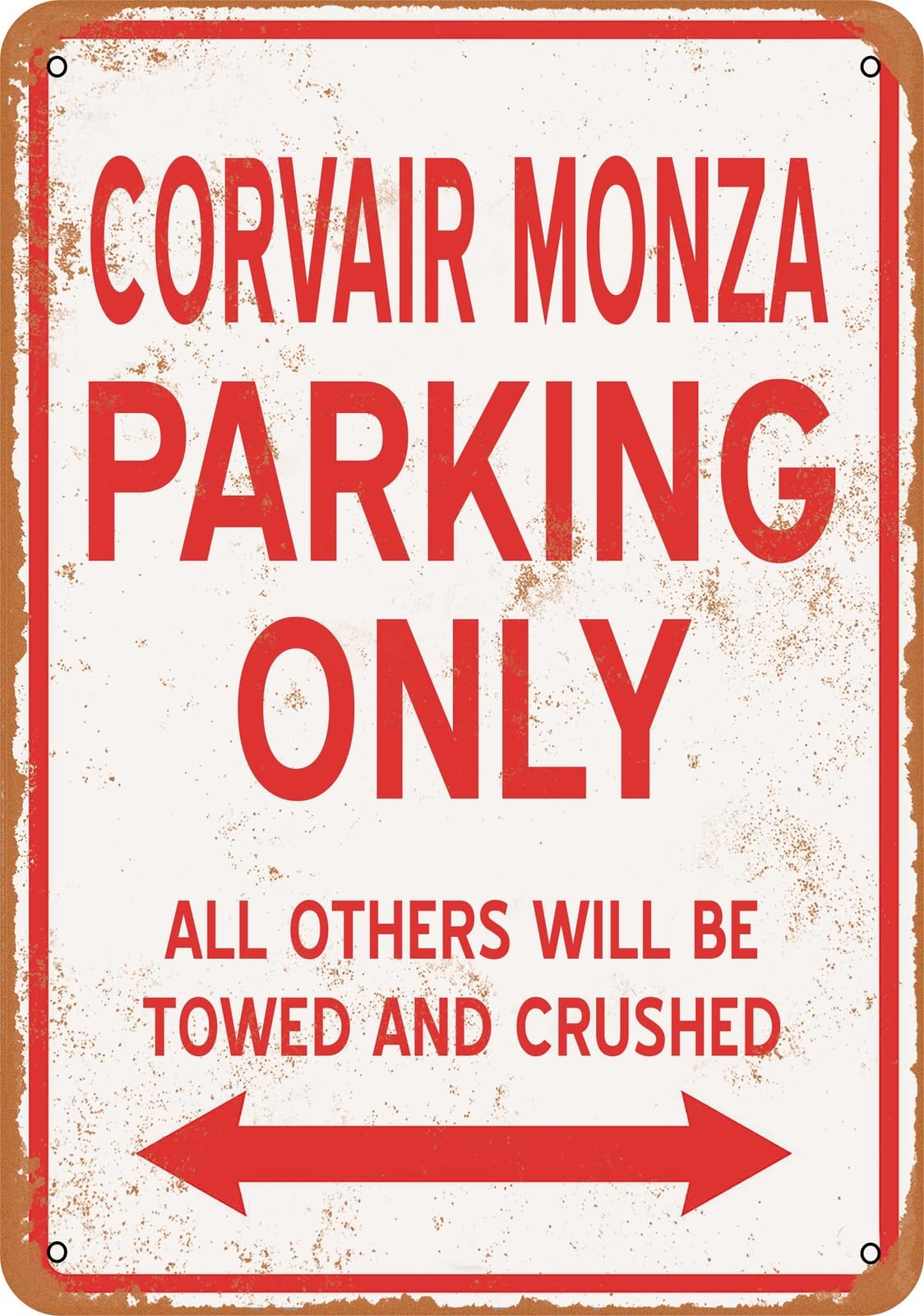 Metal Sign - CORVAIR MONZA PARKING ONLY - Vintage Look home decor