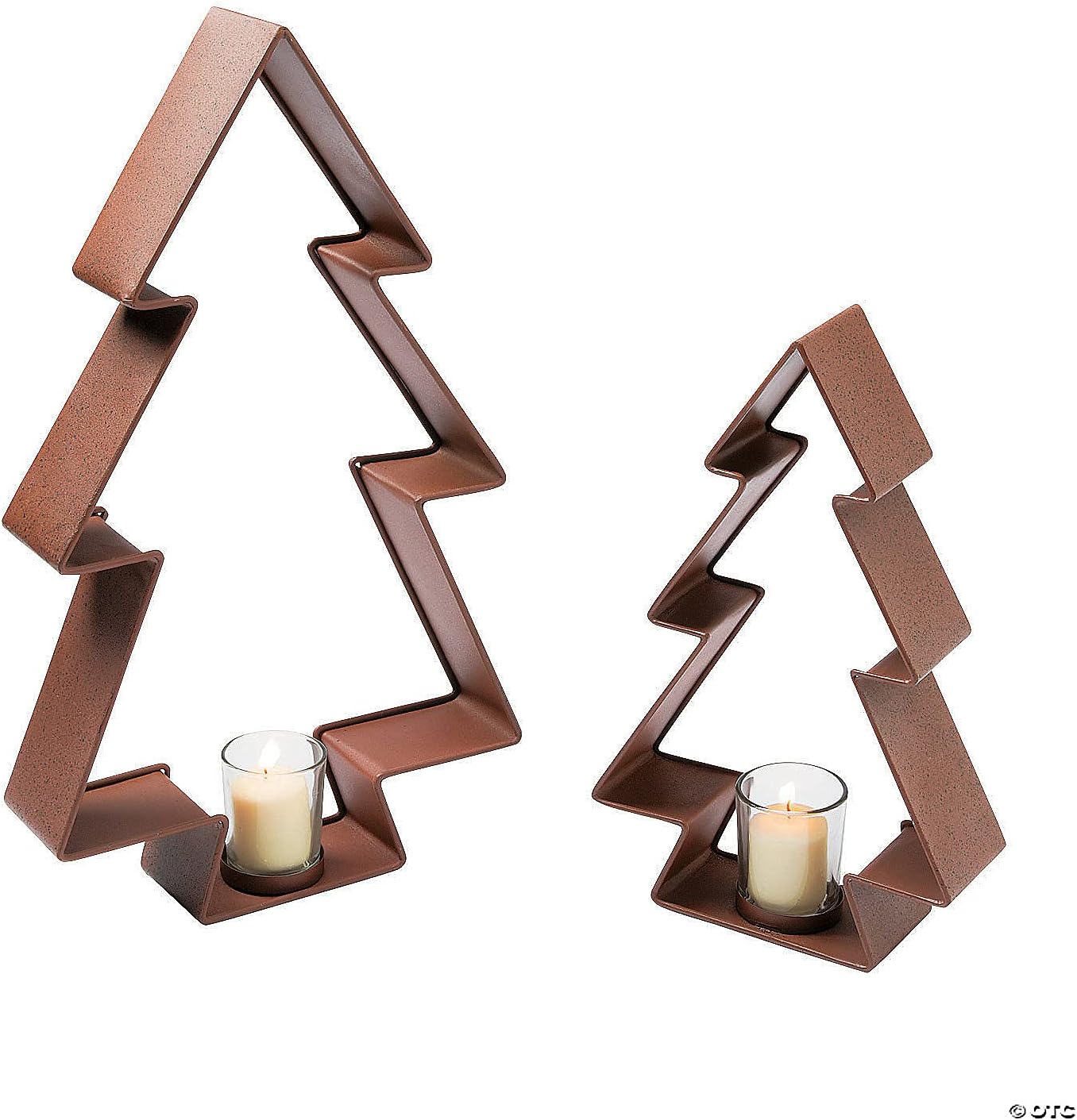 USP-Tradex Christmas Tree Votive Candle Holders - 2 Pc.