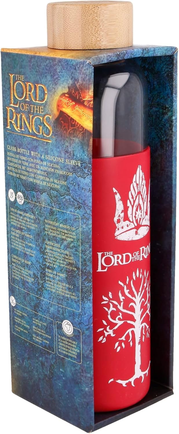 Stor - Lord of the Rings bottle with silicone case, 580 ml