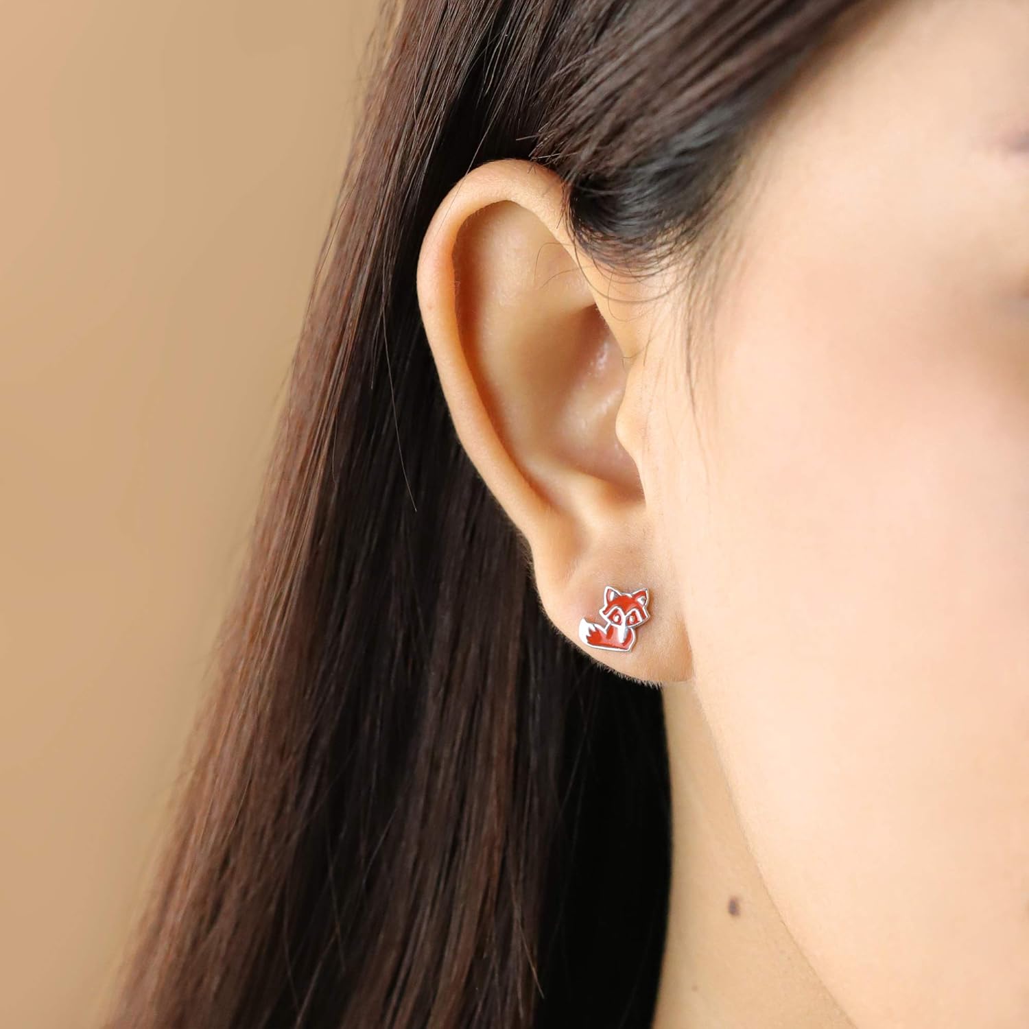 Boma Jewelry Sterling Silver Fox Stud Earrings - Image 3