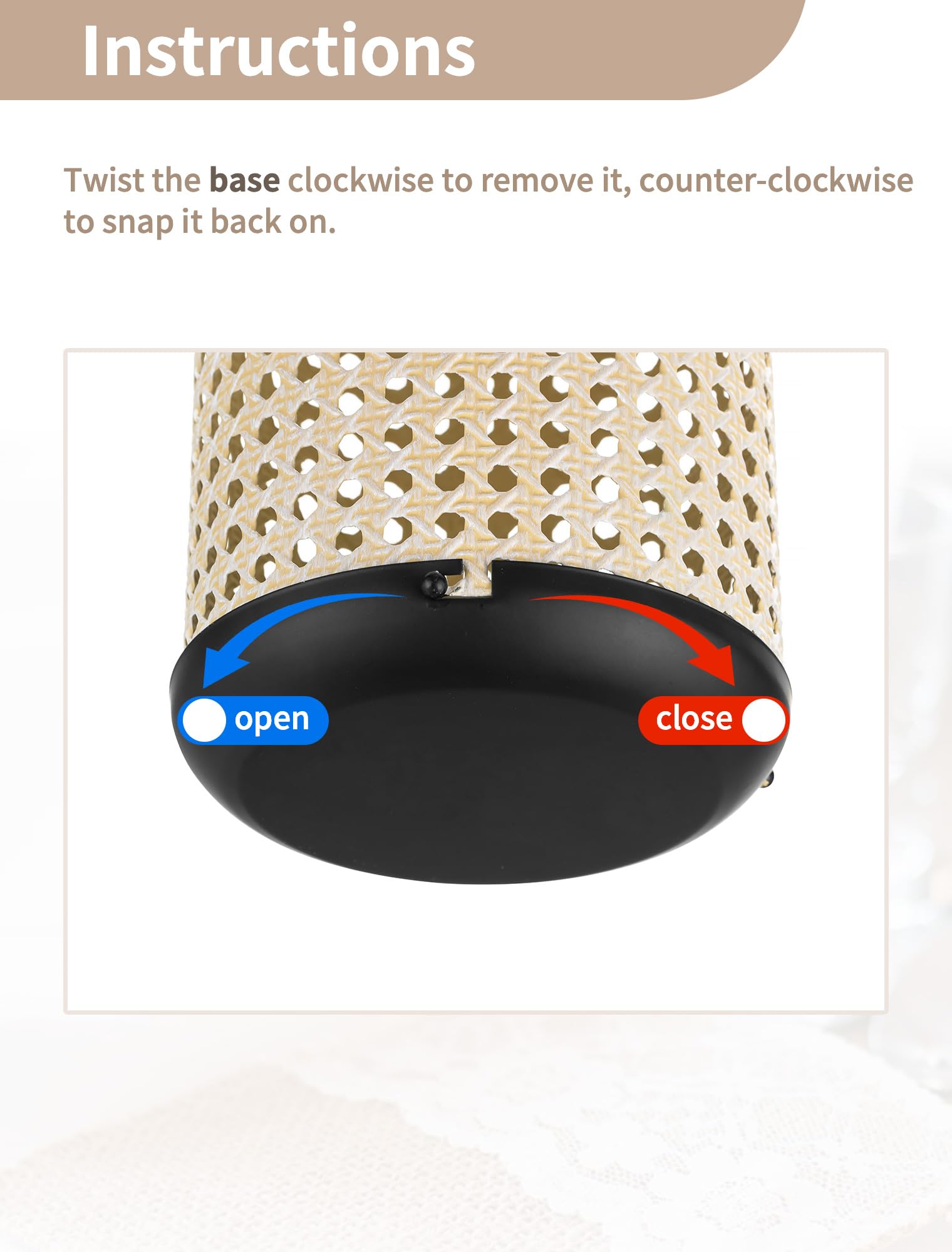 NUPTIO Latarnia z metalowym rattanem w stylu wiejskim: zestaw 2 nowoczesnych świeczników filarowych boho – wiszący rustykalny wystrój domu na zewnątrz, werandę, patio, stół centralny
