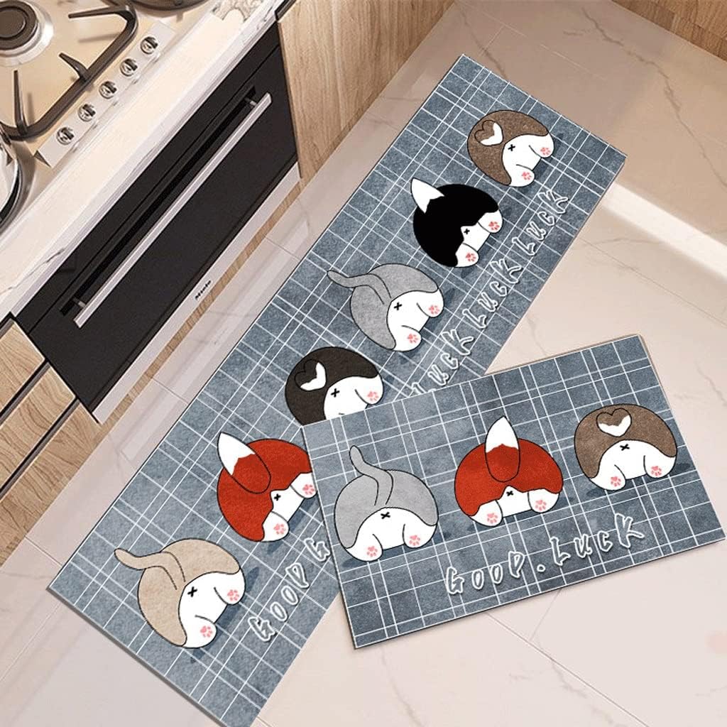 Cute Cartoon Kitchen Floor Mats Entrance Door Bathroom Bedroom Household Carpet