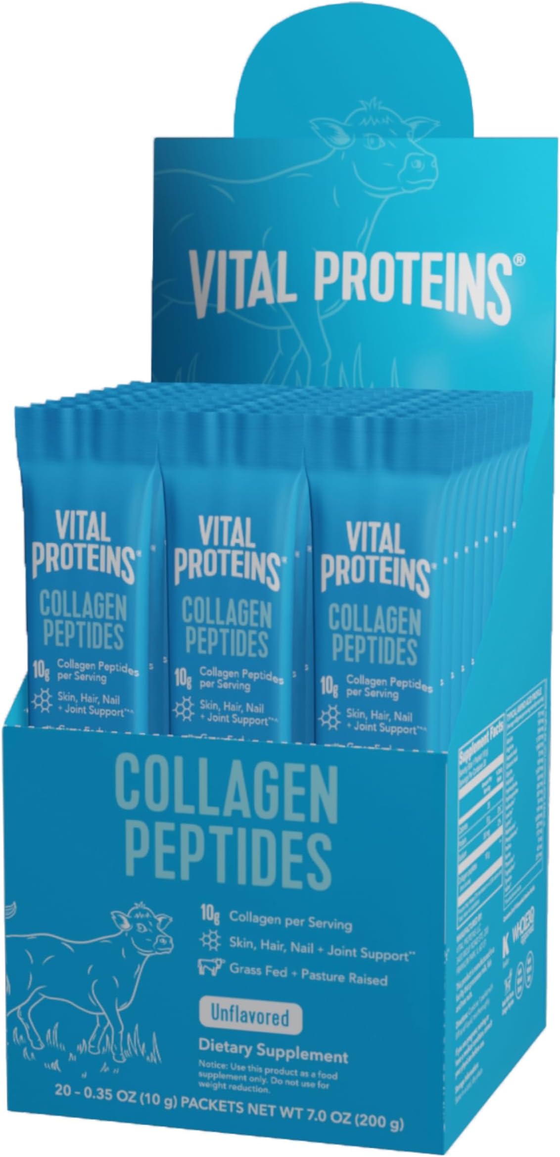 Vital Proteins Collagen Peptides Unflavored - 20 Packets