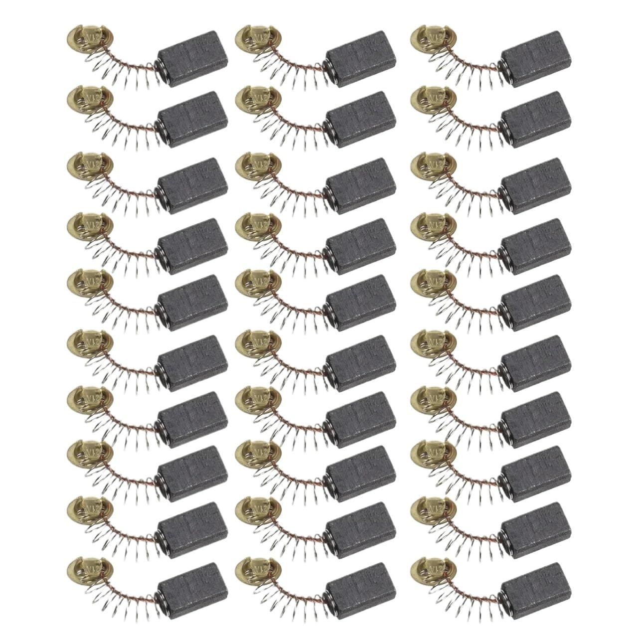 30 cepillos de carbono de repuesto para motor eléctrico de 7 x 11 x 18 mm para herramienta eléctrica, escobillas de carbón de grafito, piezas de herramientas eléctricas