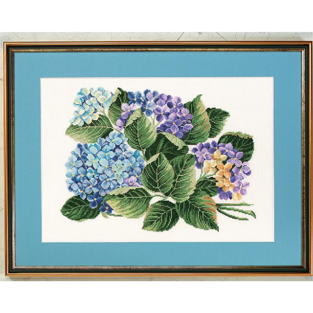 Kreuzstich Set Hortensie Zählmuster