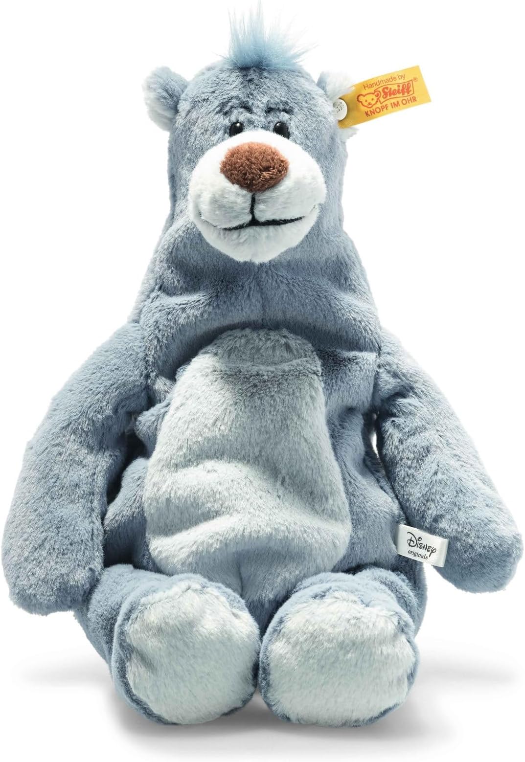 Steiff 024542 Disney Soft Cuddly Friends Balu, bluegre, 31 cm, Aegean Blue