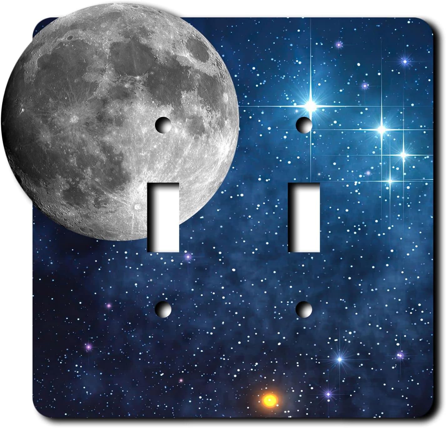 Off the Wall Plates Moon Outer Space Decorative Acrylic Electrical
