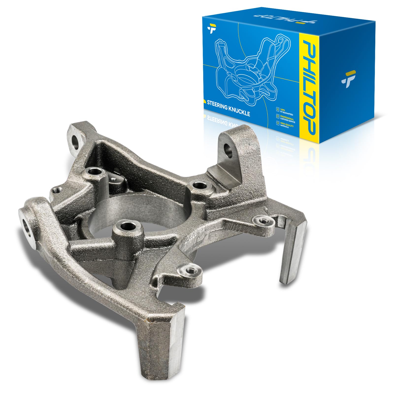PHILTOP 1 x Front Right Steering Knuckle for Jeep Wrangler 1990-1995