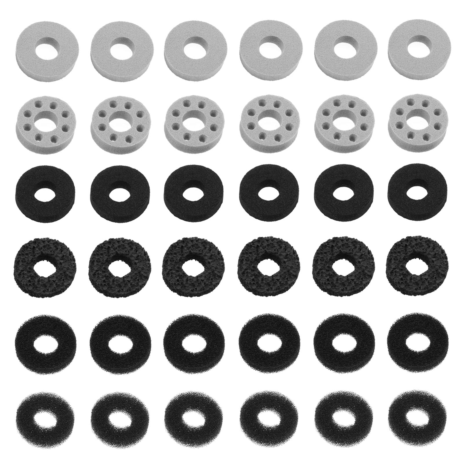 SG Store36pcs Precision Rings Aim Assist Rings Compatible with PS5 Compatible with Switch Pro Compatible with Xbox Series X/S Controller Motion Control Sponge Rings 6 Different Strengths