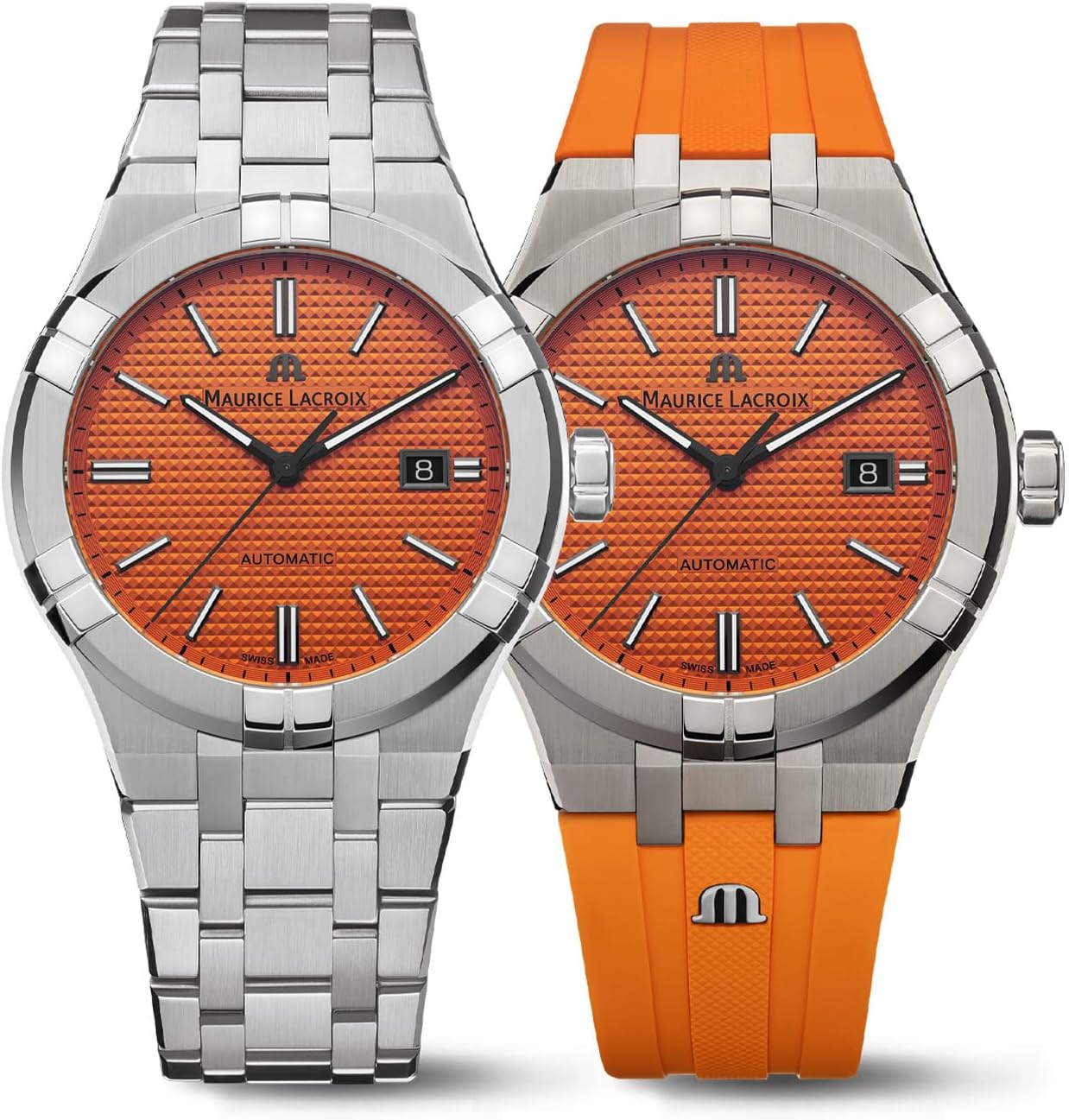 Maurice Lacroix AIKON Automatic Summer Edition 42mm Orange Watch AI6008-SS00F-530-E