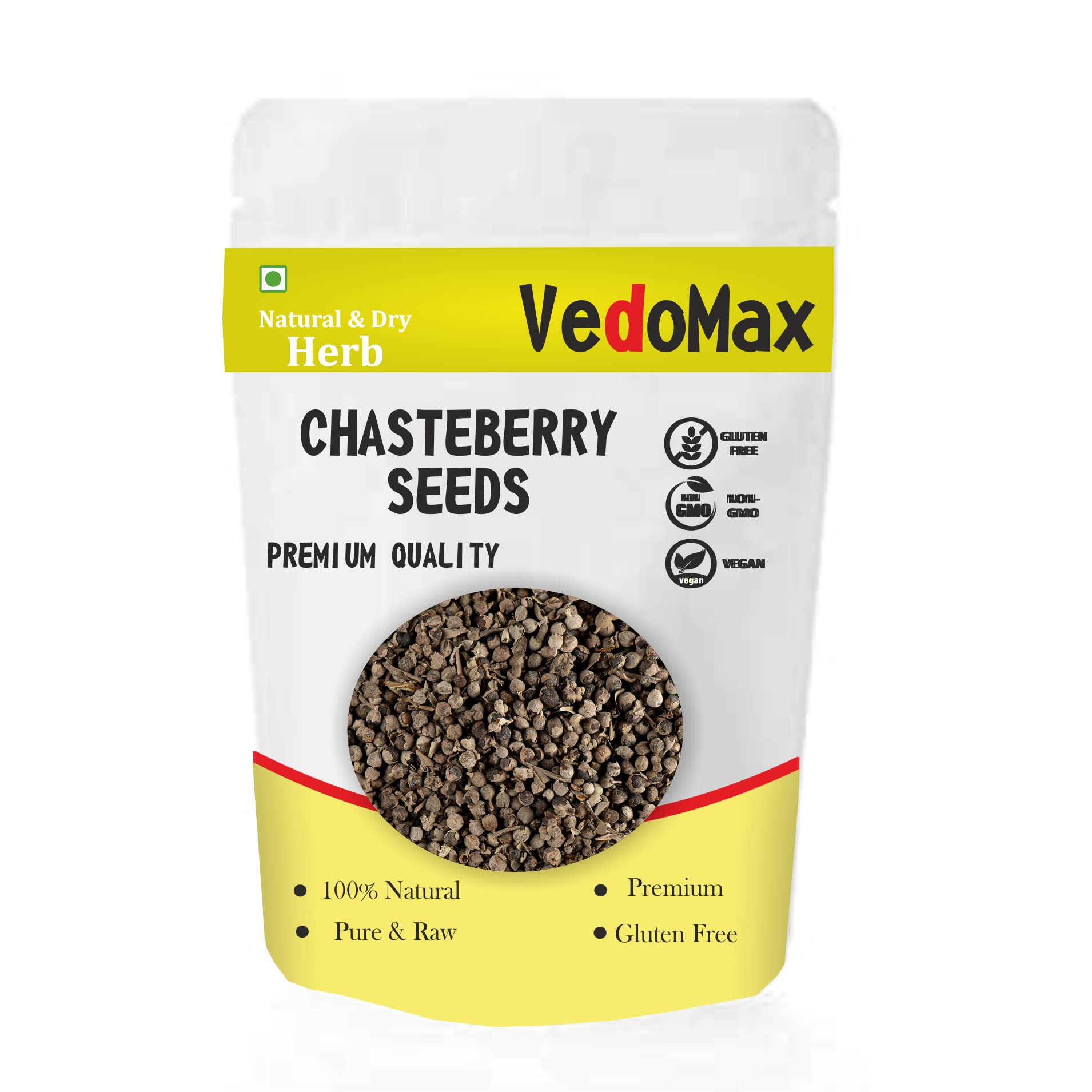 Chasteberry Seeds | Chaste Beej | Beej Sambhalu | Monk Fruit | Nirgundi Seeds | - (800 GM)