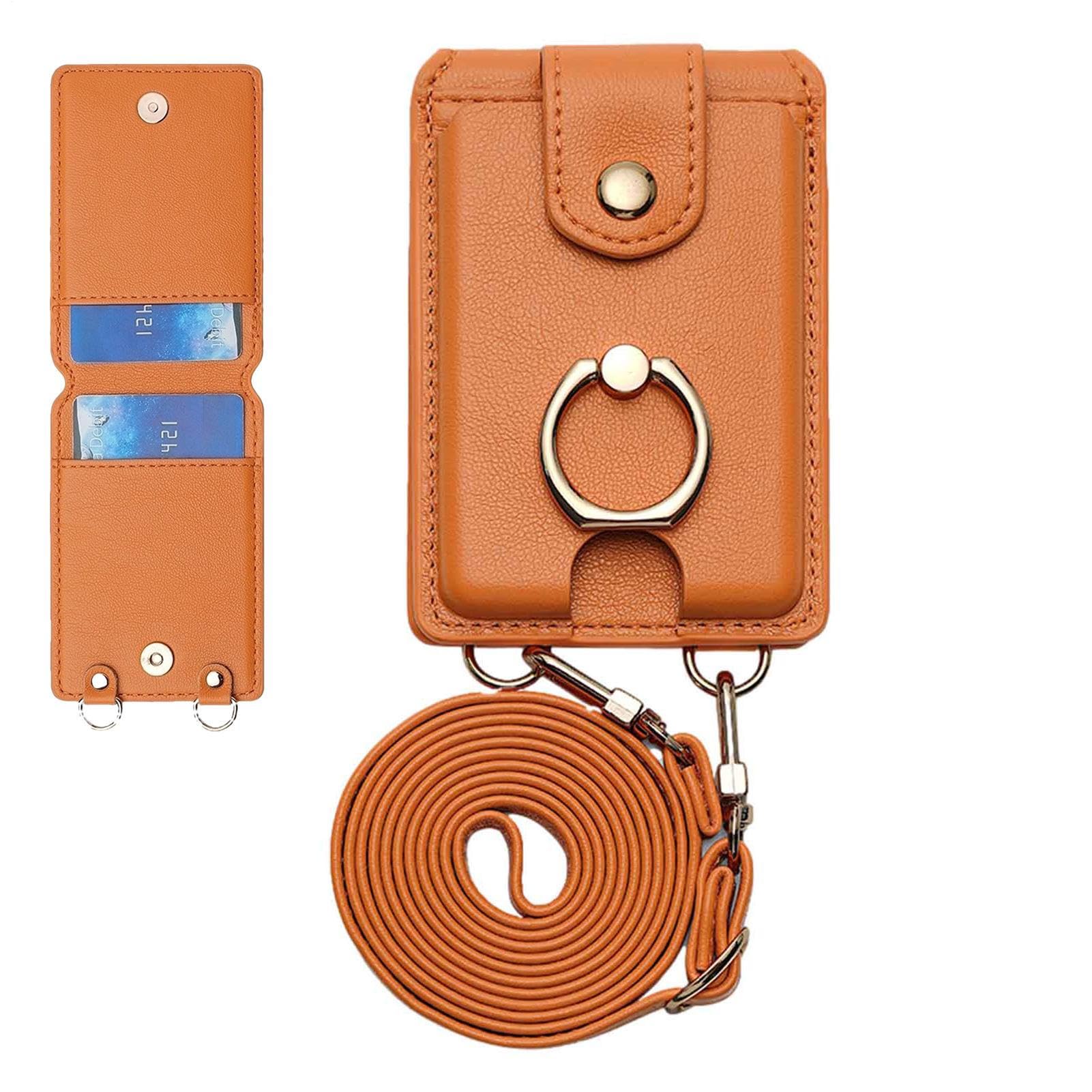 Cartera adhesiva para teléfono multifuncional con 2 ranuras para tarjetas 8