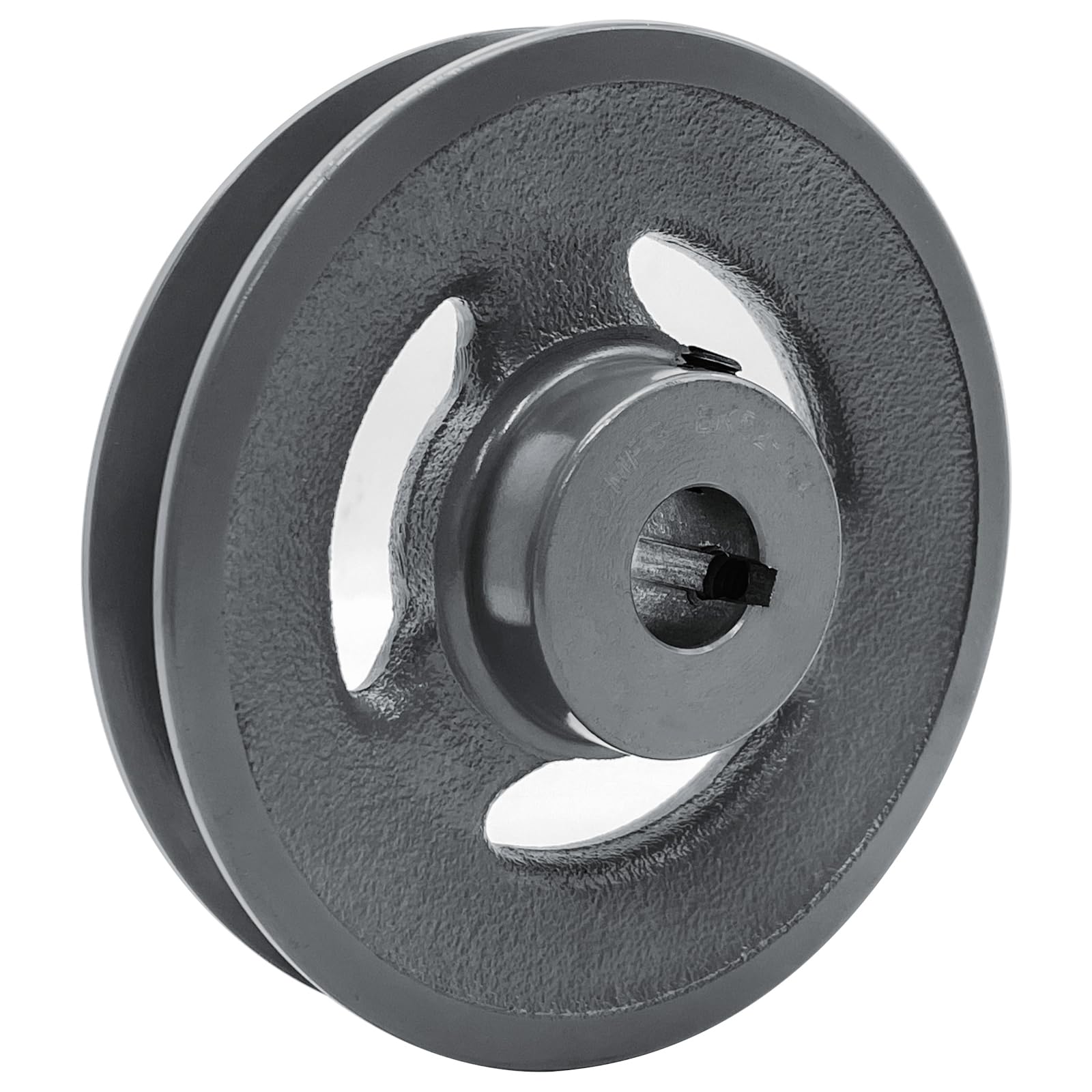 BK52-3/4, BK52X3/4 V Polea de correa, diámetro exterior de 12.6 cm, orificio de 3/4 pulgadas, material de hierro fundido, poleas de correa BK de una sola ranura para correas "4L" o "A" y correas