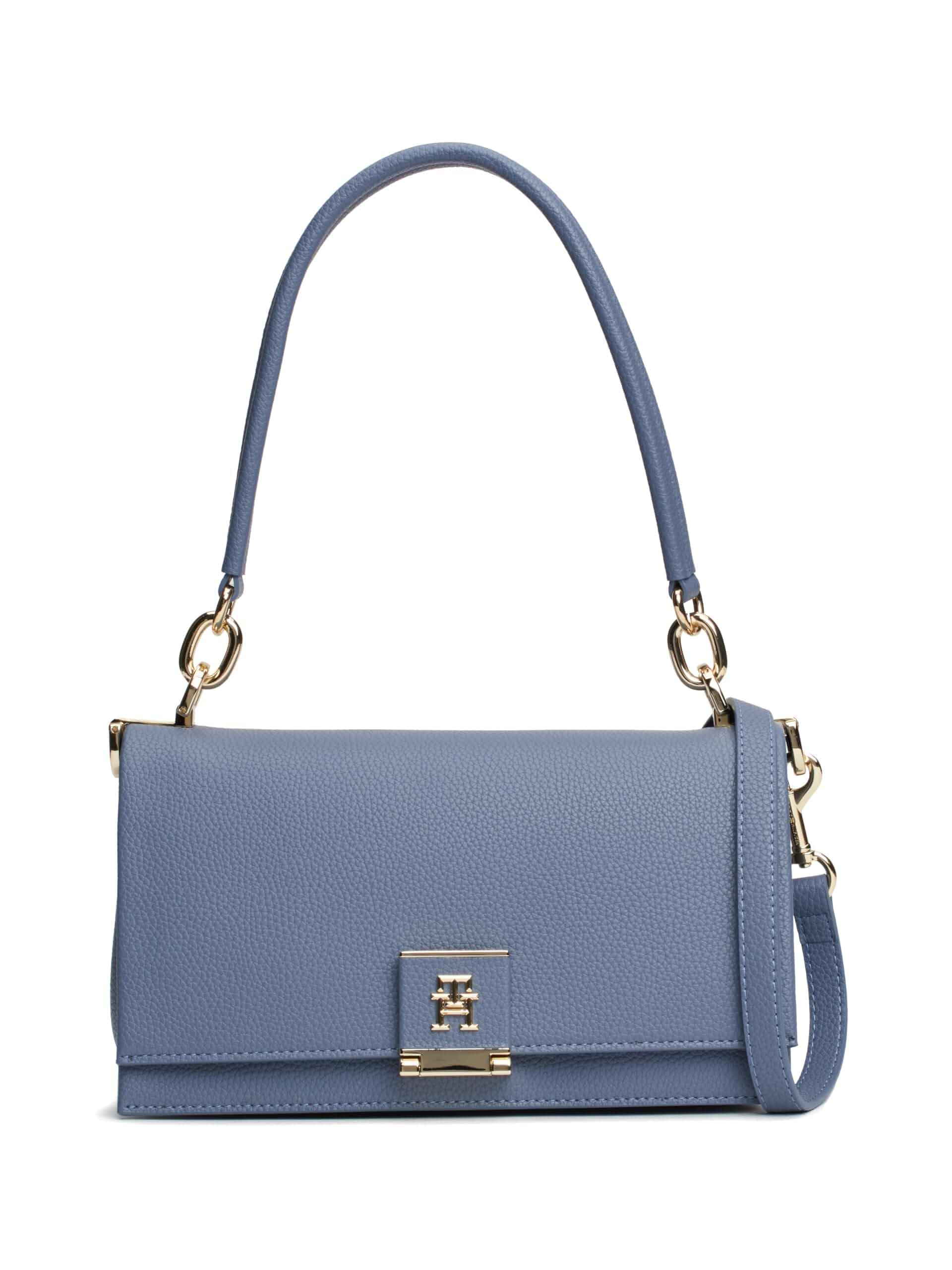 Tommy Hilfiger Women's Leather Shoulder Bag With Removable Crossbody Strap