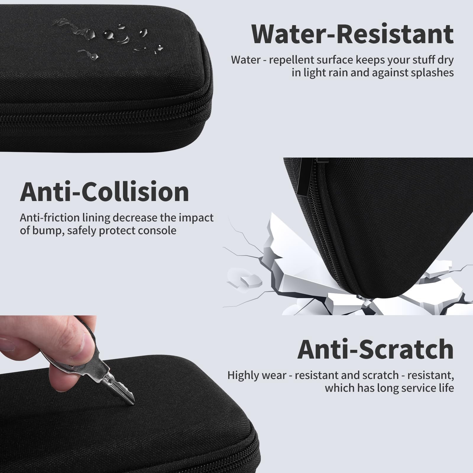PALPOW Funda Protector Compatible con Nintendo Switch 2 Consola，Estuche rígido y Delgado con Vidrio Templado, 8 agarres para el Pulgar, Kit 10 en 1 para Switch 2, 10 Ranuras para Tarjetas de Juego — view 7